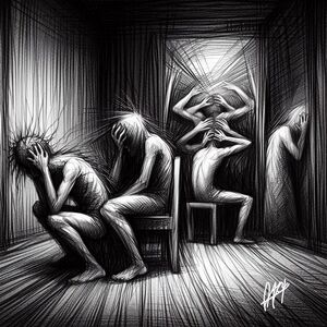 Abstract Black and White Art Print